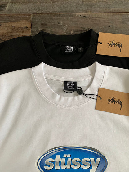 STUSSY 復古LOGO印花短袖T恤