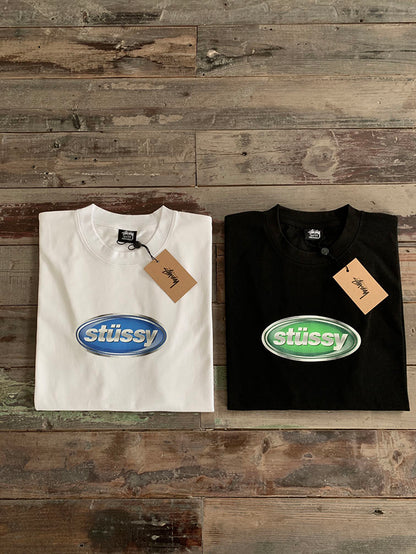 STUSSY 復古LOGO印花短袖T恤