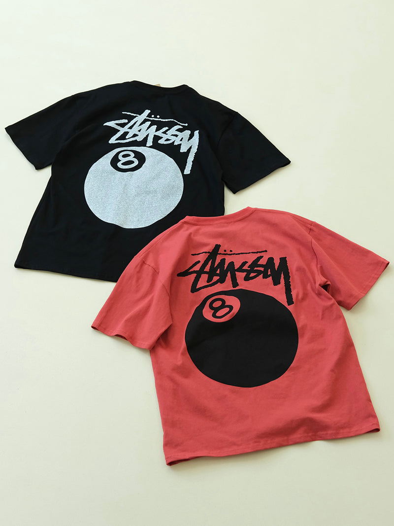 STUSSY 8號印花球短袖T恤