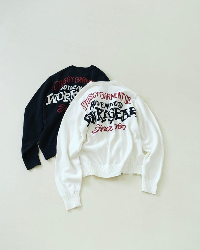 Stussy Authentic Workgear Sweater 線嵌針織毛衣