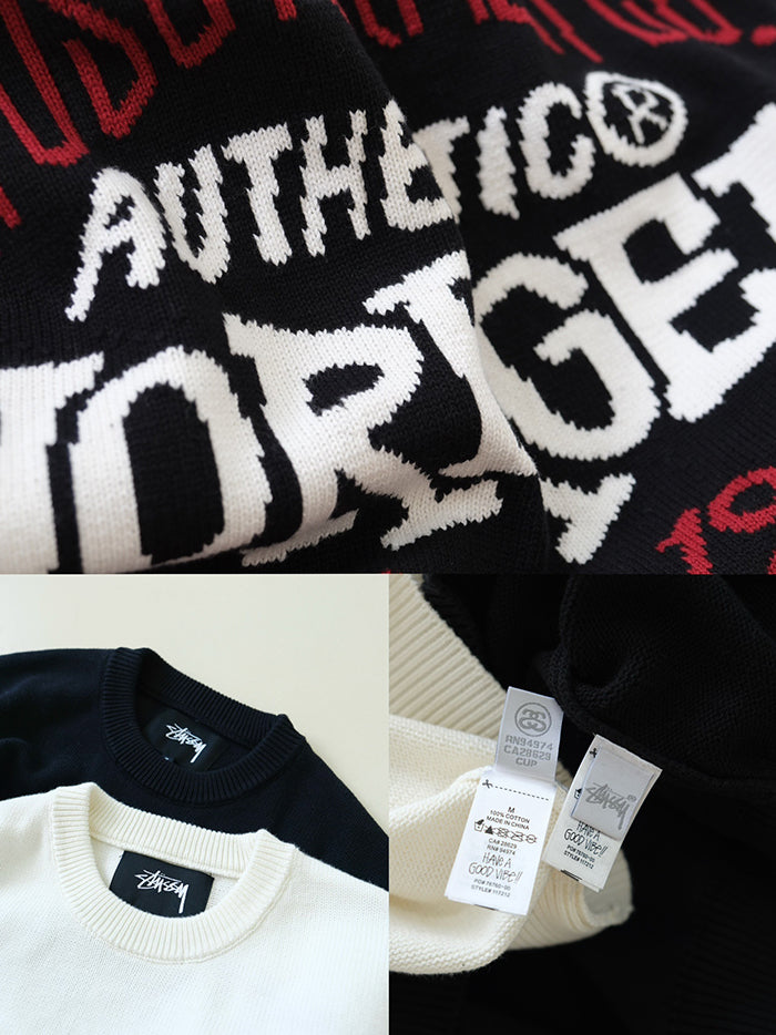 Stussy Authentic Workgear Sweater 線嵌針織毛衣