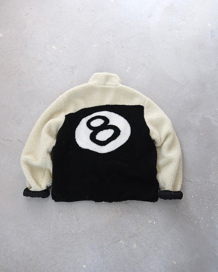 Stüssy 8 Ball 八號球雙面穿羊羔絨夾克