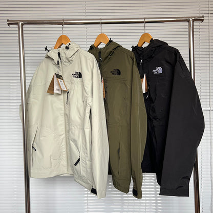 - 全新特價 - The North Face Classic Camper On Ball 連帽風衣外套 (米白色2XL)