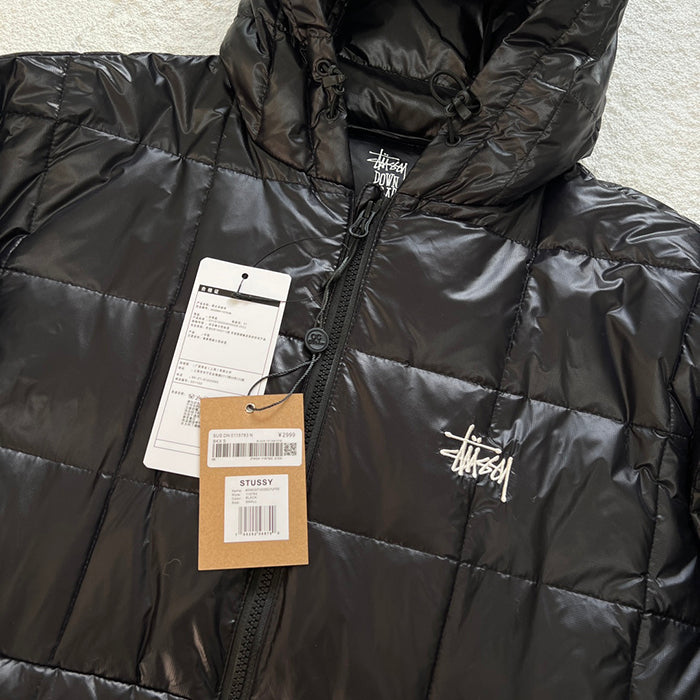 Stüssy Midweight Hooded Puffer 格紋衍縫連帽羽絨外套