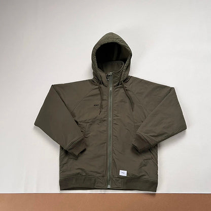 WTAPS INCOM / JACKET. NYLON. TUSSAH 廓形連帽鋪棉外外套