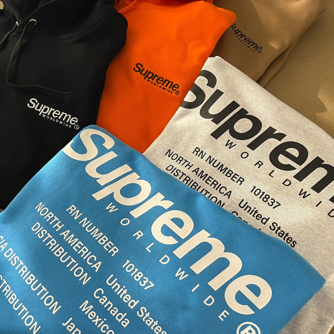 SUPREME 純棉刷毛連帽上衣