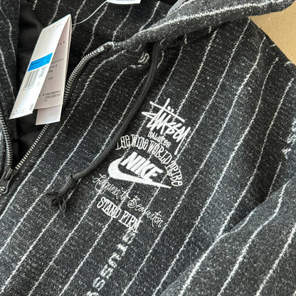 STUSSY X NIKE STRIPED WOOL JACKET 條紋羊毛鋪棉外套 DR4023-010