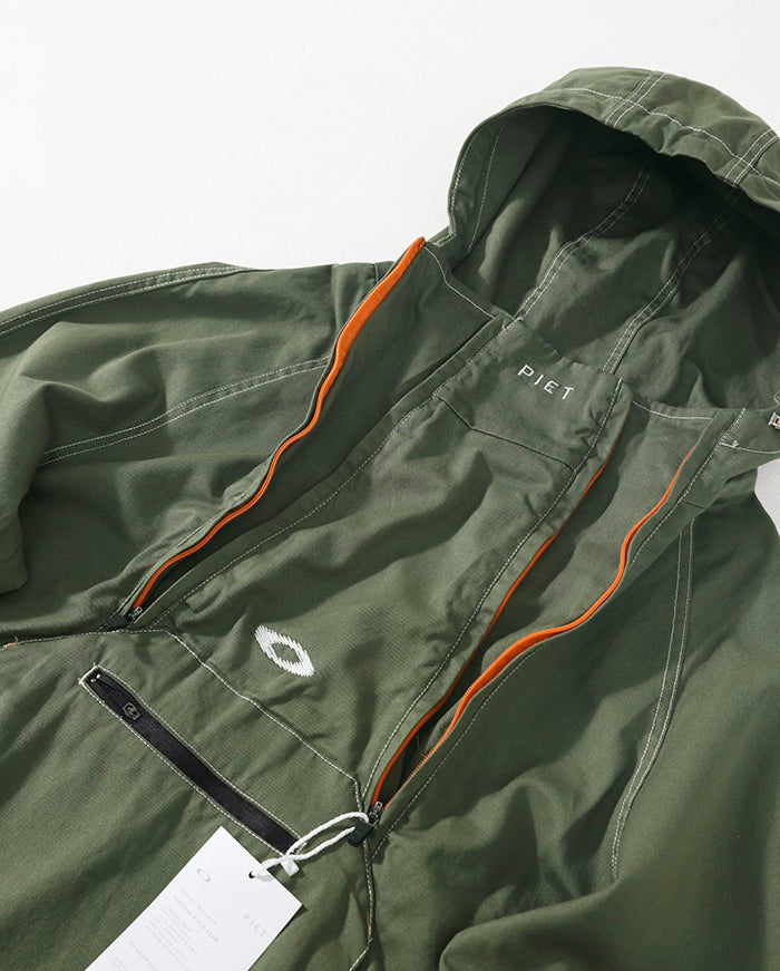 PIET x Oakley STATIC WINDBREAKER 半拉鍊機能連帽風衣