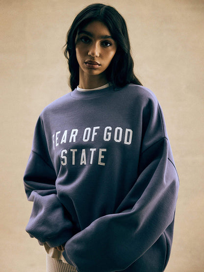 Fear of God Essentials Heavy Crewneck 字母刷毛圓領衛衣