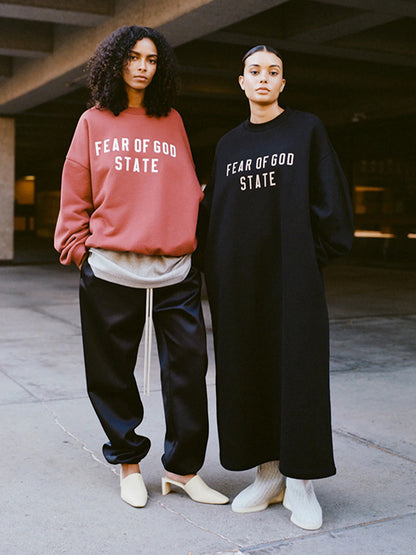 Fear of God Essentials Heavy Crewneck 字母刷毛圓領衛衣