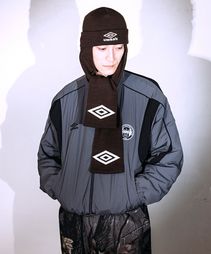 UMBRO SP Scarf Beanie - 別注款二合一針織圍巾冷帽