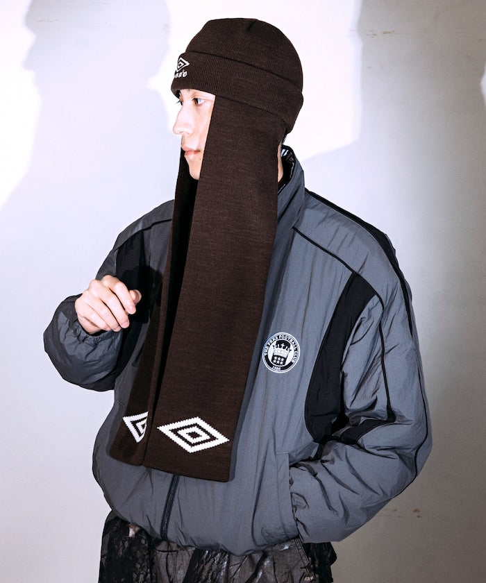 UMBRO SP Scarf Beanie - 別注款二合一針織圍巾冷帽