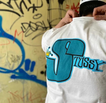 STUSSY 皇冠印花短袖T恤