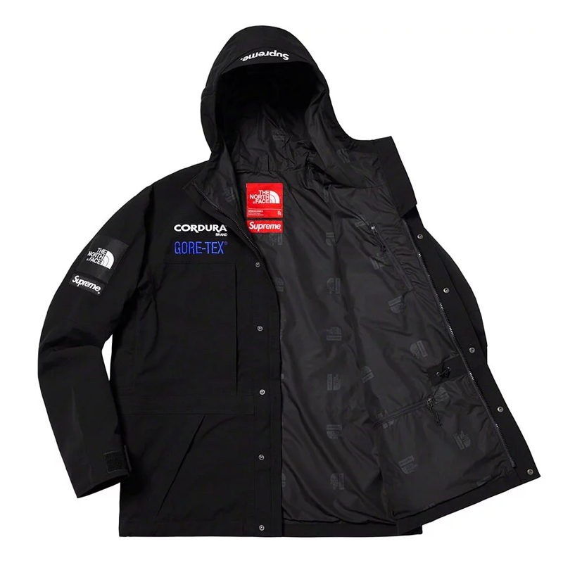 THE NORTH FACE x SUPREME GORE-TEX 衝鋒衣 連帽風衣外套 - 黑色