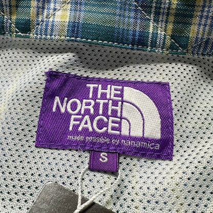 THE NORTH FACE 北臉紫標 寬版格紋襯衫