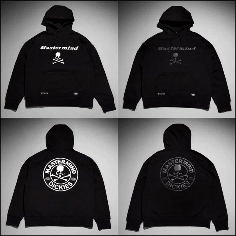 Mastermind JAPAN x Dickies Hoodie 聯名反光骷髏印花長袖帽TEE - VANASH