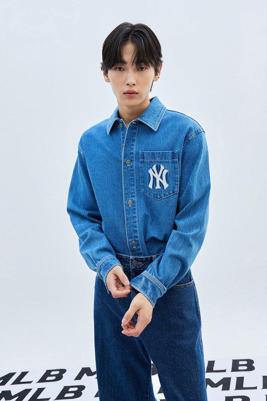 MLB NEW YORK YANKEES 紐約洋基牛仔襯衫 - VANASH