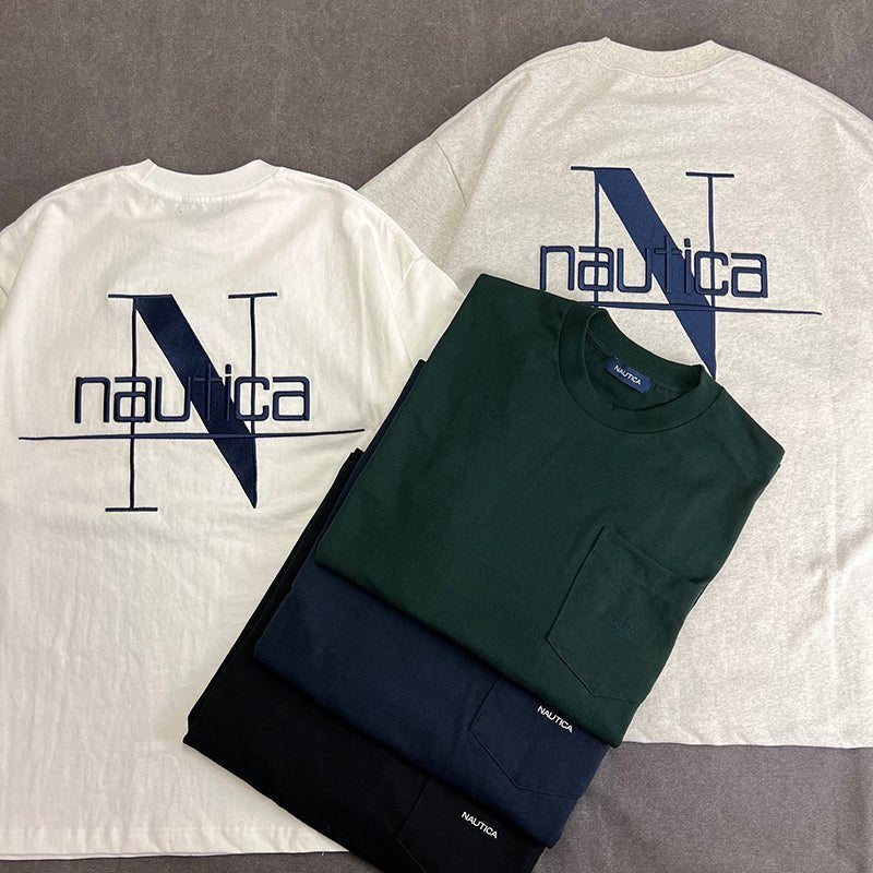 NAUTICA JAPAN 重磅刺繡口袋短袖上衣 - VANASH