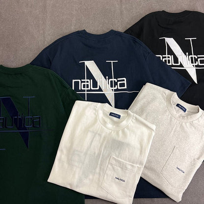 NAUTICA JAPAN 重磅刺繡口袋短袖上衣 - VANASH