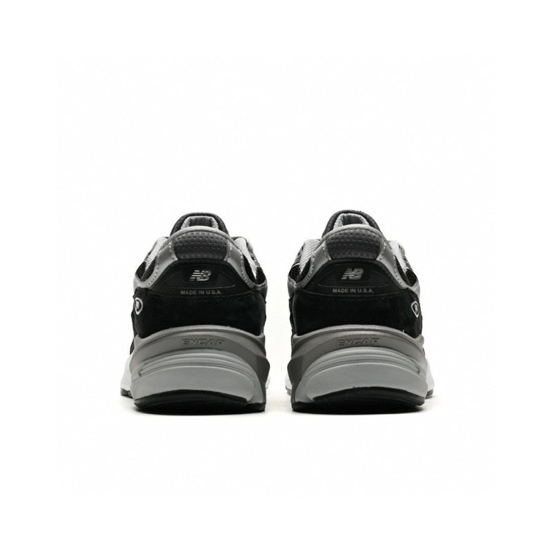 New Balance Black 990 V6 Core 復古運動鞋 - 黑灰 - VANASH