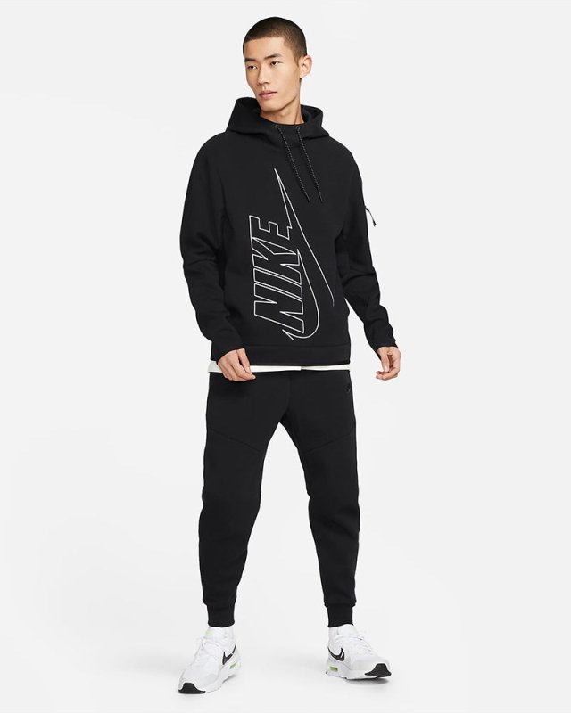 NIKE AS M NK TCH FLC GX PO HOODIE 太空棉連帽上衣 - VANASH