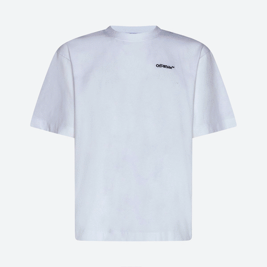 OFF-WHITE 波紋箭頭塗鴉短袖T恤 - VANASH