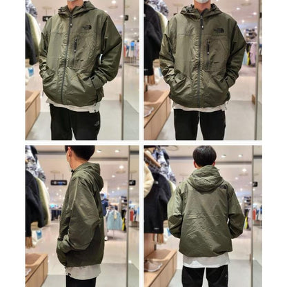 - 全新特價 - The North Face Classic Camper On Ball 連帽風衣外套 (米白色2XL)