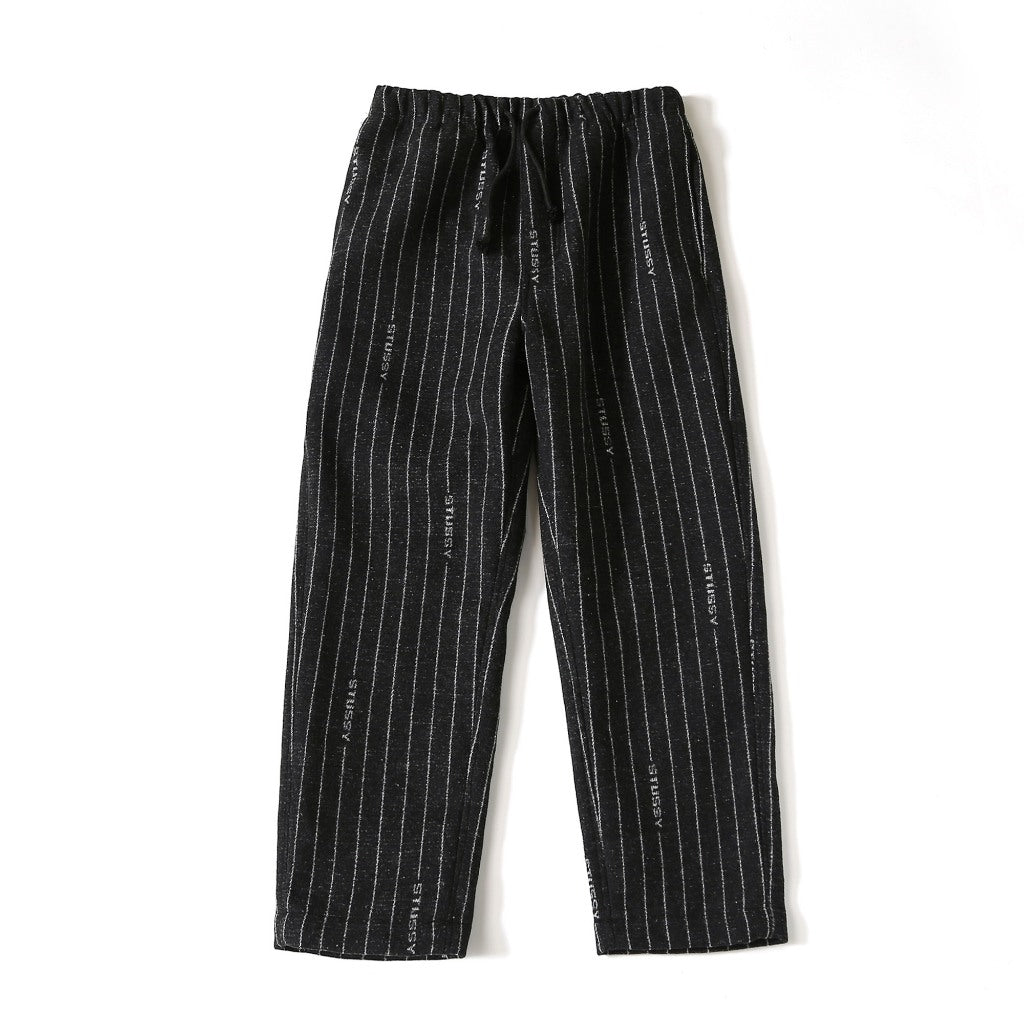 玩酷Plus+潮流服飾嚴選】NIKE x STUSSY STRIPED WOOL PANTS BLACK ASIA