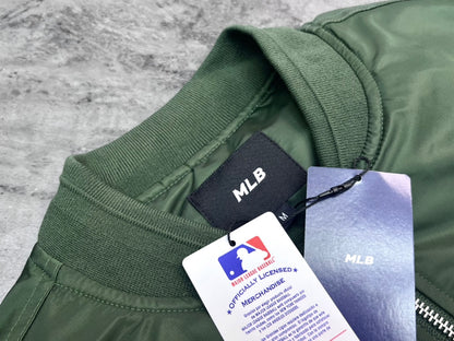 韓國MLB 美國大聯盟撞色LOGO鋪棉外套