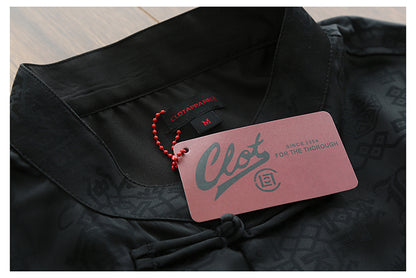 CLOT X NEIGHBORHOOD 絲綢唐裝襯衫