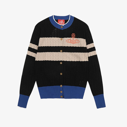 Vivienne Westwood Knitted Cardigan 撞色羊毛針織開襟衫