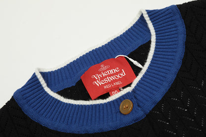 Vivienne Westwood Knitted Cardigan 撞色羊毛針織開襟衫