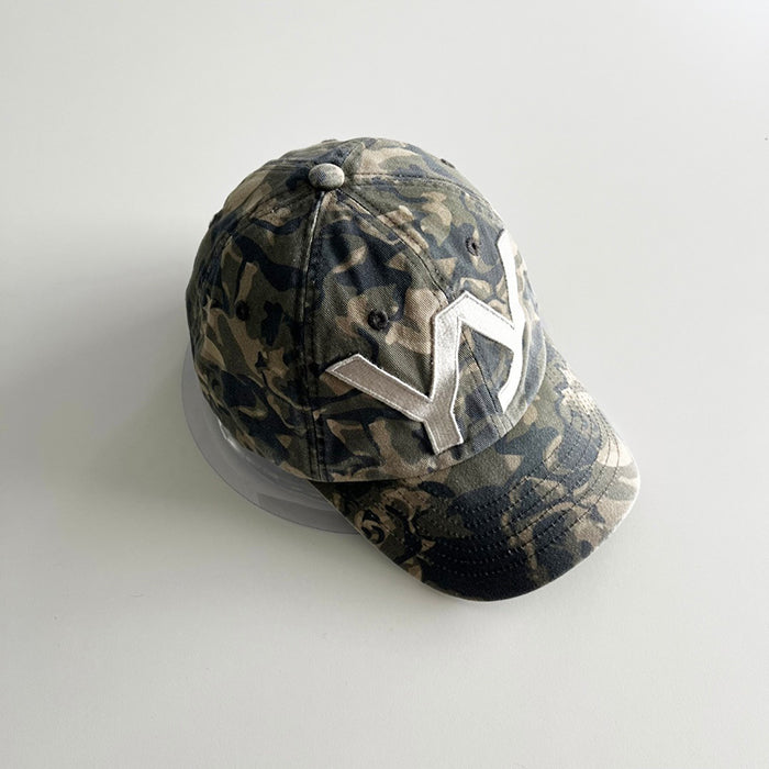 OPEN YY CAMO BALL CAP Yy刺繡迷彩棒球帽