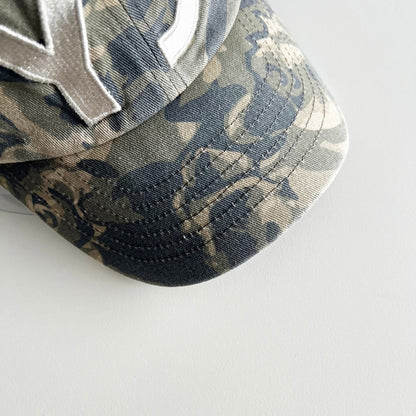 OPEN YY CAMO BALL CAP Yy刺繡迷彩棒球帽