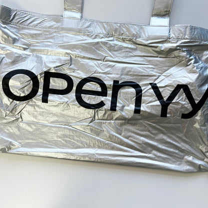 韓國 OPEN YY 金屬質感購物托特包