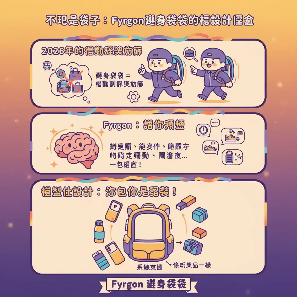 不只是袋子：Fyrgon隨身背袋的核心設計理念