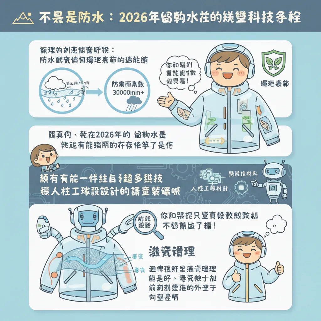 不只是防水：2026年登山外套的關鍵科技解析