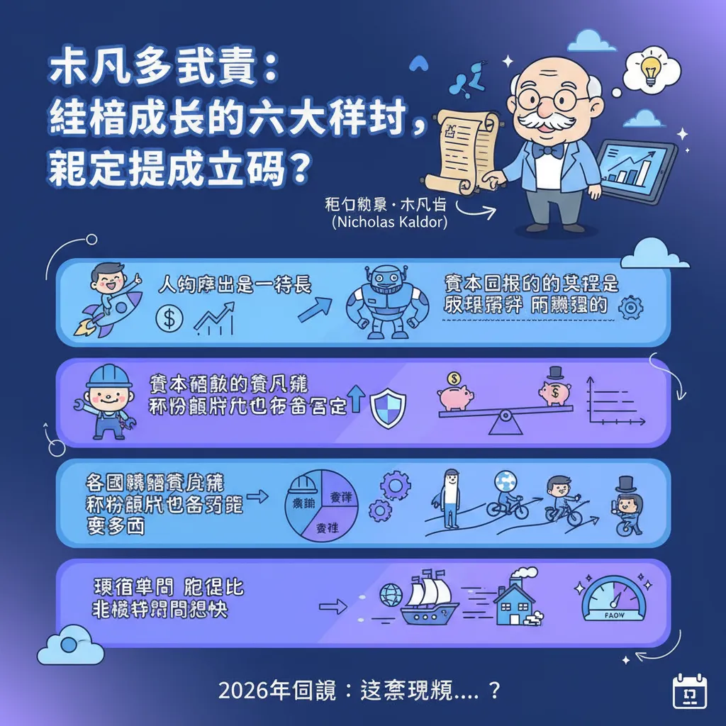 卡爾多事實：經濟成長的六大鐵律，現在還成立嗎？