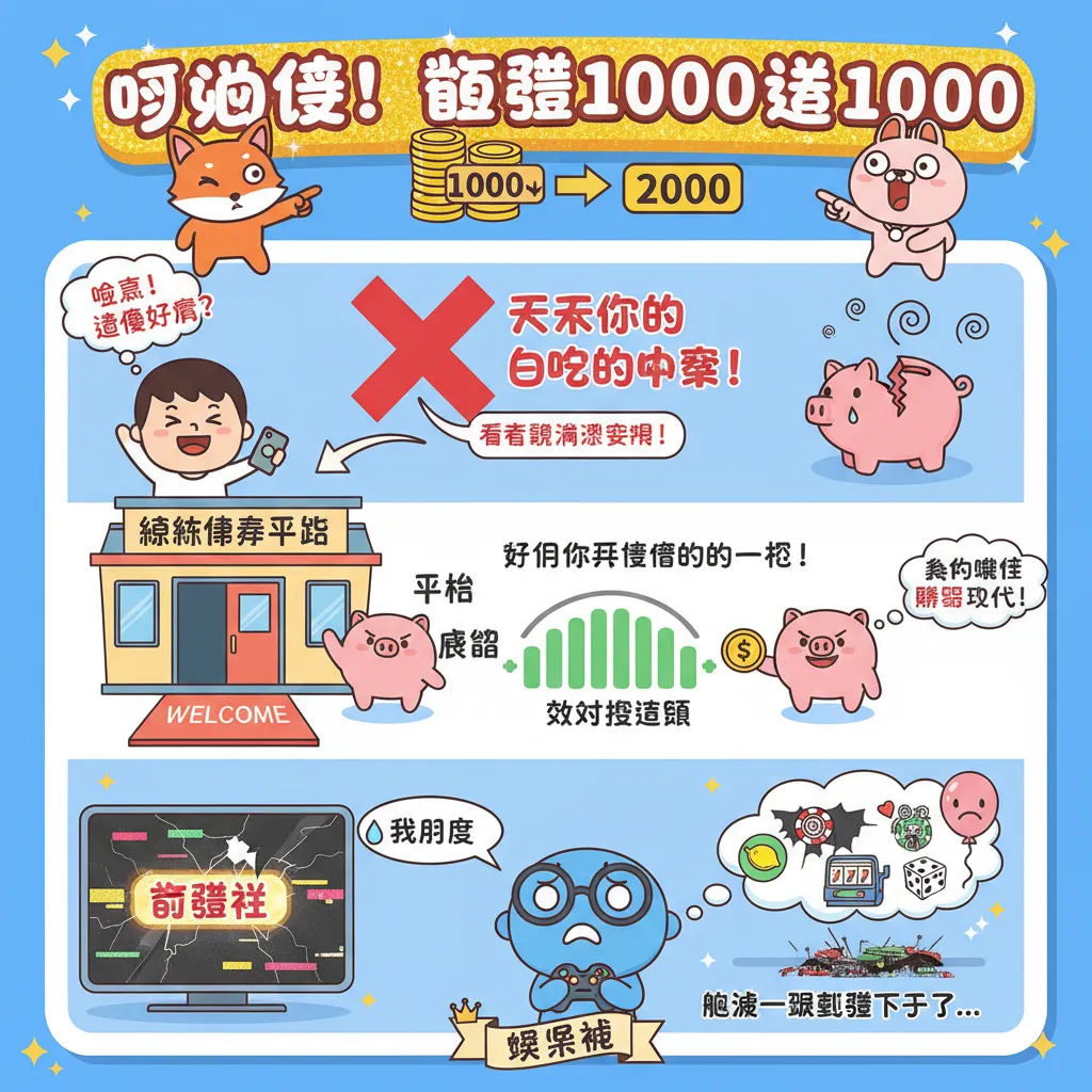 首儲1000送1000：娛樂城首存優惠與流水要求全解析