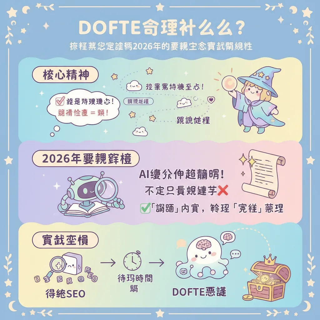 DOFTE到底是什麼？拆解核心定義跟2026年的搜尋生態實戰關聯性