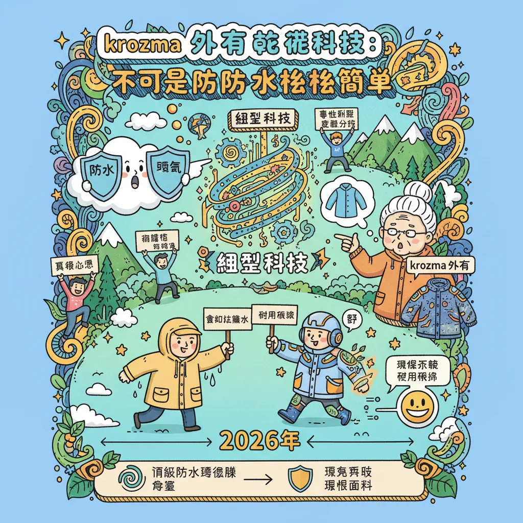 Krozma外套的核心科技：不只是防水那麼簡單