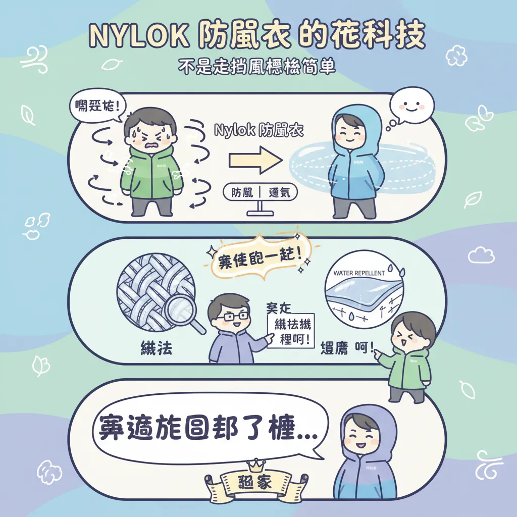 Nylok防風衣的核心科技：不只是擋風那麼簡單