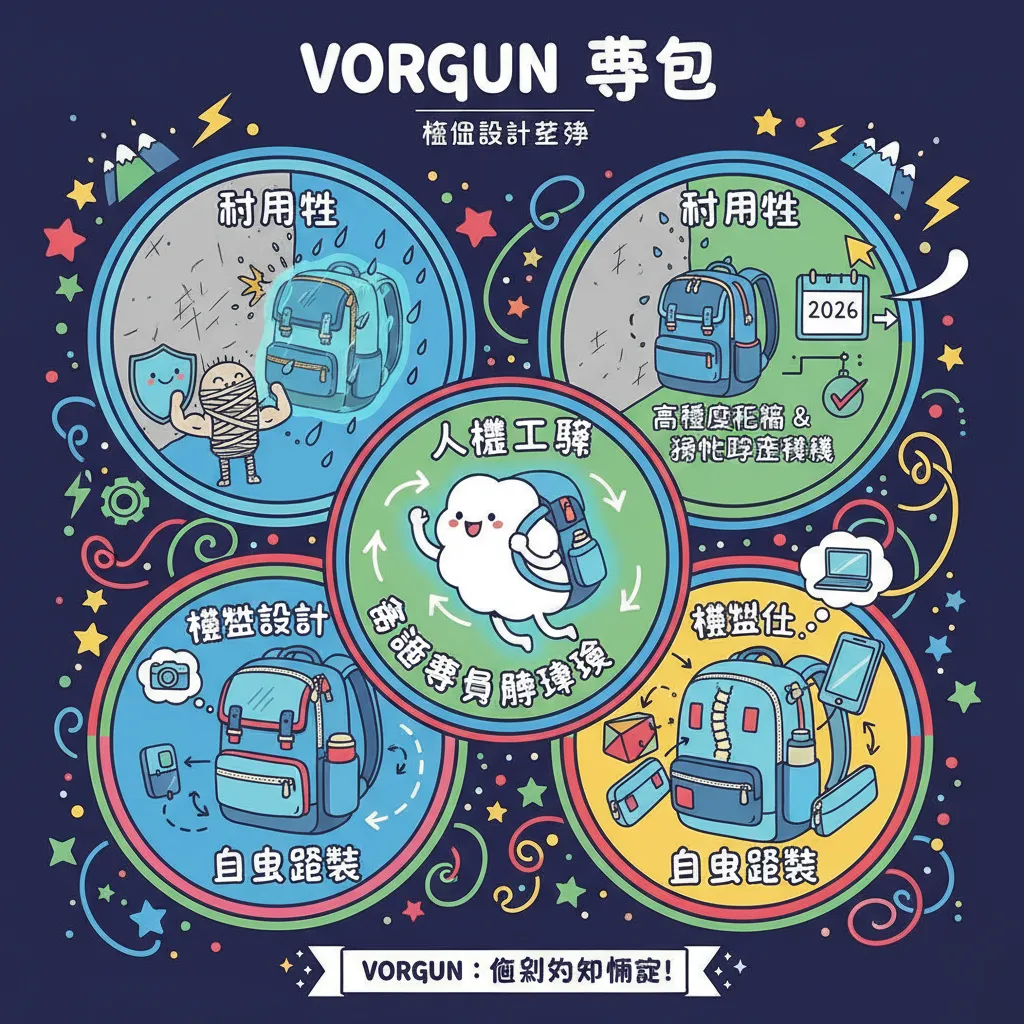 Vorgun揹包的核心設計哲學：耐用、人體工學與模組化