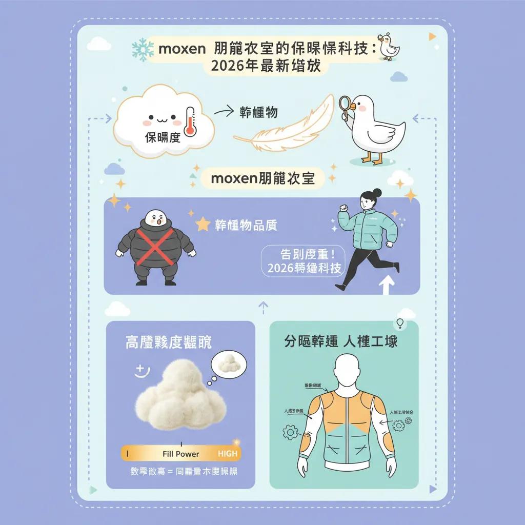 moxen羽絨外套的核心保暖科技：2026年最新進化
